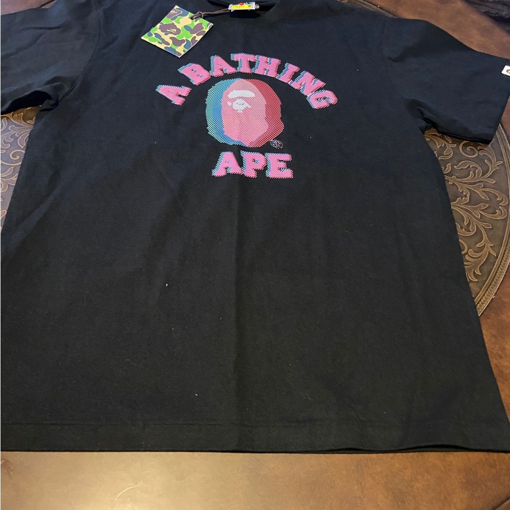 Bape Black Graphic Short Sleeve Tee